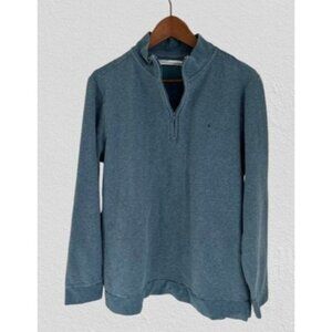 Criquet 1/4 zip Green Feather Performance Pullover Sweater Size Large